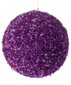 Christmas Purple Glitter Foam