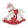 White Rocking Horse 40X13X34Cm