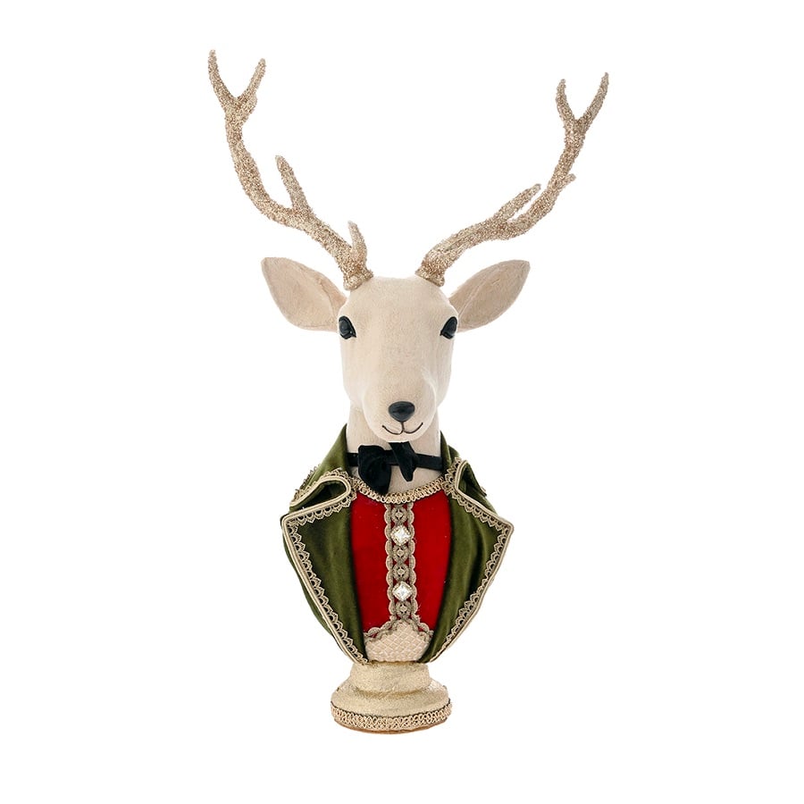 Green Deer Statue 44X25X70 Green Deer Statue 44X25X70