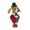 Brown Dog-Hat Statue 24X20X45