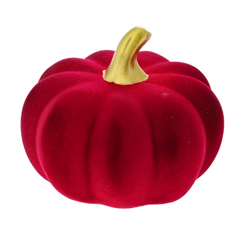 Red Ceramic Pumpkin 15X13 Red Ceramic Pumpkin 15X13