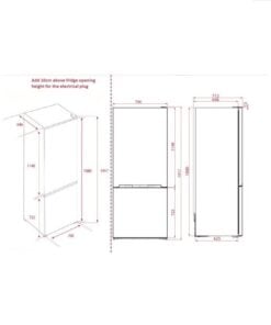 Teka Bottom Freezer Fridge 19 CFT Teka Fridge 19 FT