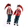 2Asst 46Cm Hanging Elf Orn Ski