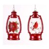 2Asst 18Cm Glass Red Lanterns 2Asst 18Cm Glass Red Lanterns