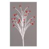 66 Cm Red Branch With Hanging Balls