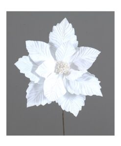 White Poinsetia 40X70Cm