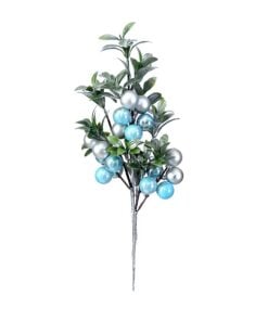 65Cm Branch W/Lt Blue Balls