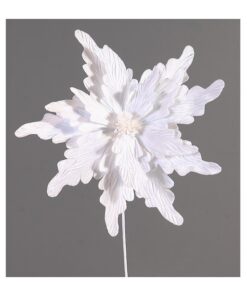 50Cm Branch W/White Flower