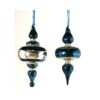 2Asst 18Cm Blue Glass Finial 2Asst 18Cm Blue Glass Finial