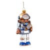 13Cm Glass Robot Orn