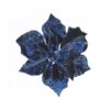25Cm Cobalt Velvet Poinsetia
