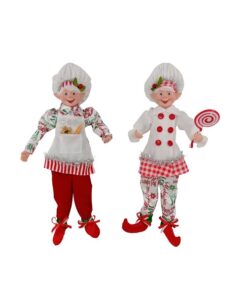 2Asst 45Cm Hanging Elves