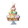 15Cm Glass Cupcakes Orn