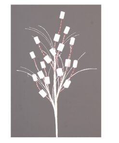 63 Branch W/White Marshmallow