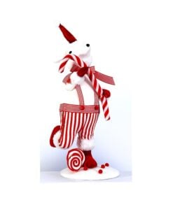 48Cm White/Red Mouse