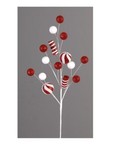 69Cm Branch W/Red&White Balls