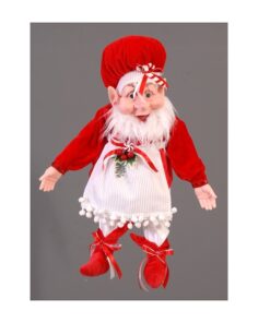 90Cm Red & White Fat Elf