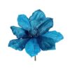 25Cm Blue Poinsetia