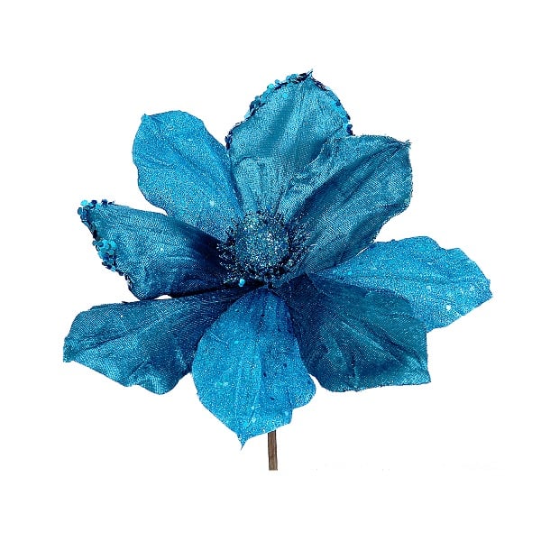 25Cm Blue Poinsetia 25Cm Blue Poinsetia