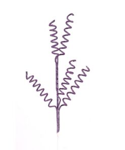 58 Branch Wavy Leaves Purple