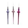 3Asst 27 Red; Purple&Gold Orn