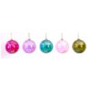 5Asst 9Cm Glass Multi Ball Orn