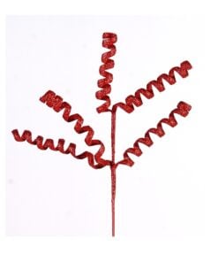 40Cm Glitter Red Spring Branch