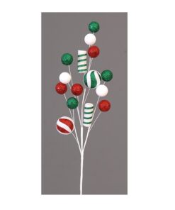 69 Branch Red-White-Green Ball