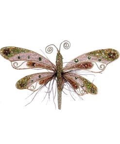 25Cm Gold Butterfly