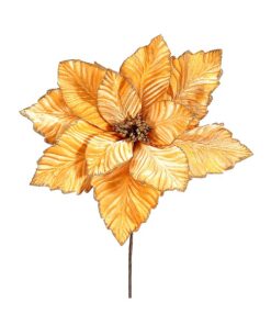 12/120-Gold Poinsetia 40X70Cm