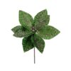24/384-Green Glittered Flower