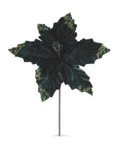 30Cm Green Poinsetia