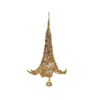 16Cm Plastic Gold Sequin Orn