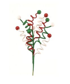 83Cm Red; Green & White Spray