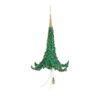17 Plastic Green Bouquet Orn