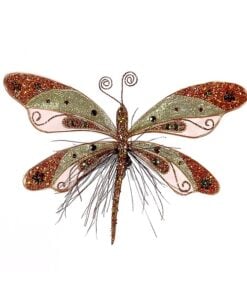 33Cm Gold/Copper Butterfly