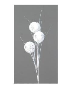 83Cm White Silver Branch