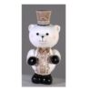 49Cm White Gold Bear Standing