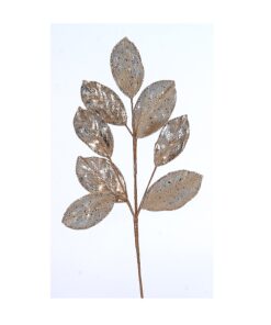 71Cm Gold Branch W/Leaves