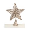 30Cm Champagne Star Tree Top 30Cm Champagne Star Tree Top