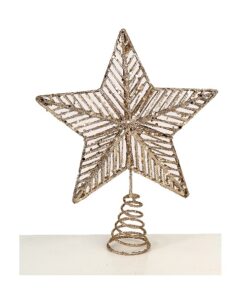 30Cm Champagne Star Tree Top