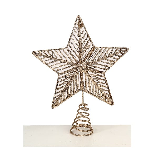 30Cm Champagne Star Tree Top 30Cm Champagne Star Tree Top