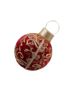 35Cm Red Table Top Bauble