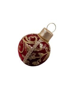 20Cm Red Table Top Bauble