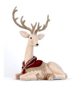 51Cm Lying Natural Color Deer