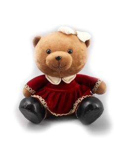 33Cm Red Bear Sitting