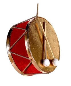30Cm Red Drum Ornament