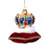 10 Glass Blue Crown Red Pillow 10 Glass Blue Crown Red Pillow