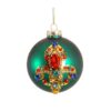 10 Hanging Green Glass Ball Fl