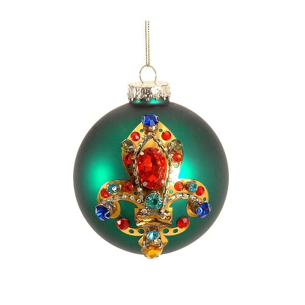 10 Hanging Green Glass Ball Fl 10 Hanging Green Glass Ball Fl